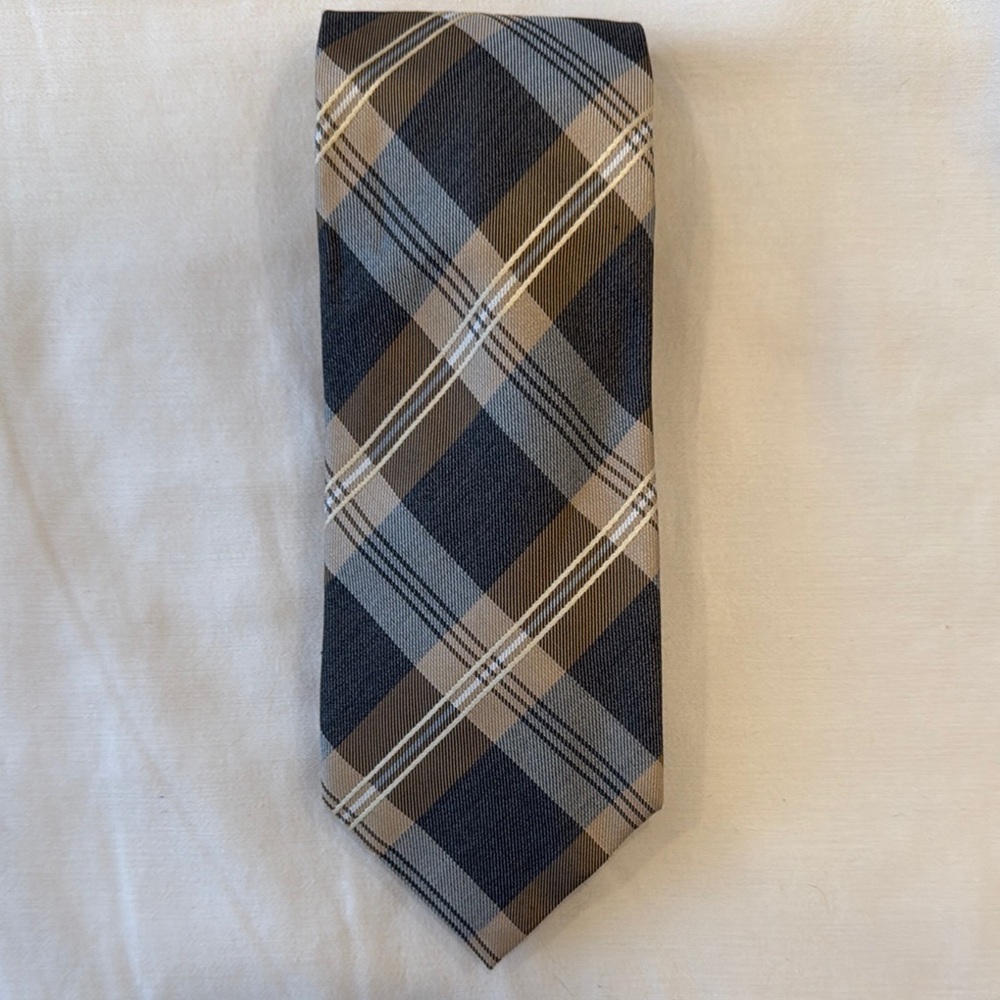 Gold & Silver Patterned Tie